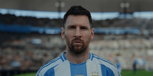 Lionel Messi in an Addias ad