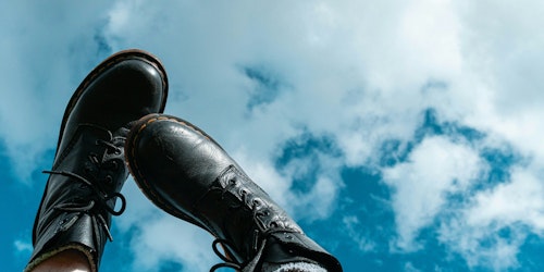 Dr Martens's famous black boots