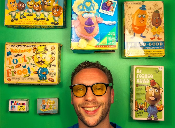 Lee Bofkin and his Mr Potato Head collection