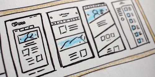 Wireframes for a website