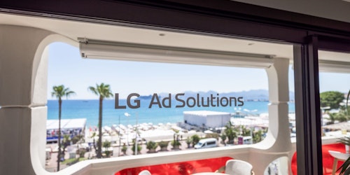 LG Ad Solutions studio in Cannes, France.