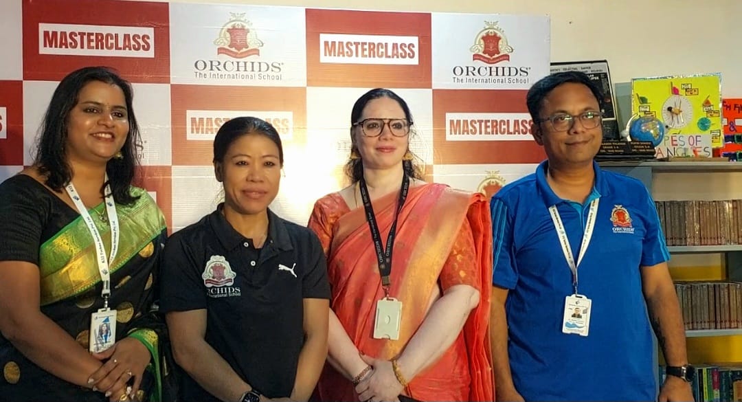 Orchids The International School delivers a knockout experience with an exclusive Masterclass for students with Boxing Legend Mary Kom