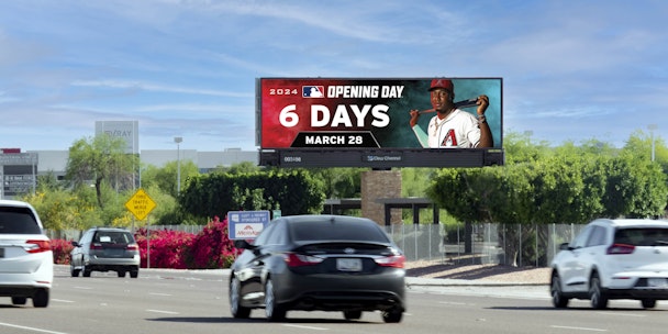 MLB OOH ad for Open Day