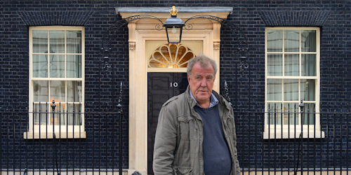 Jeremy Clarkson outside Downing Street